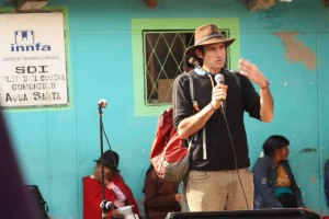 Foundation Director Jonathon Speaking At A Community Gathering